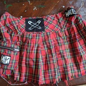 UR Perfect nightmare plaid hello kitty skirt